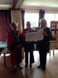 Image: The Mayor presents a cheque to Ramsey Mortuary Chapels